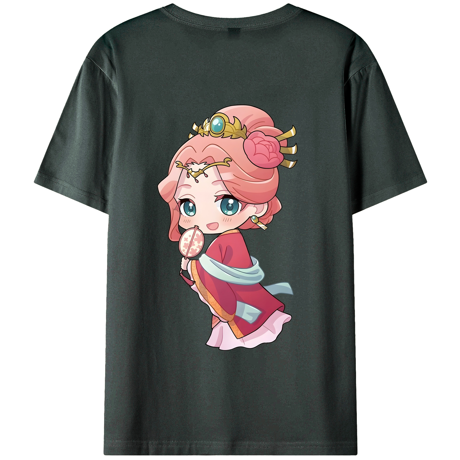 （画像用） 薬屋のひとりごと The Apothecary Diaries 綿100％ メンズ半袖Tシャツ（バックプリント） 通気性